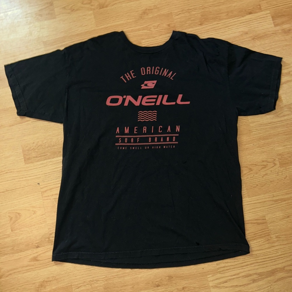 O'Neill Black and Red Graphic Tee